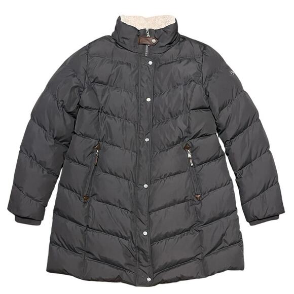 Lauren Ralph Lauren Women's Faux-Fur-Trim Hooded Down Puffer Coat XL Olive Green - Picture 7 of 12